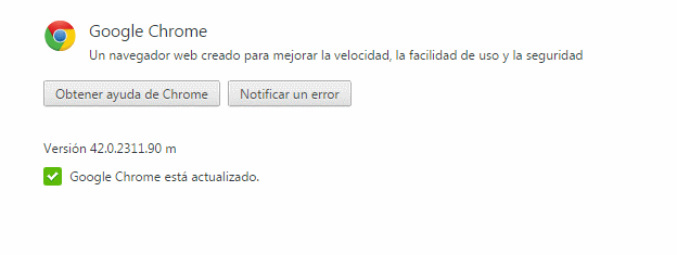 chrome 42 actualizado