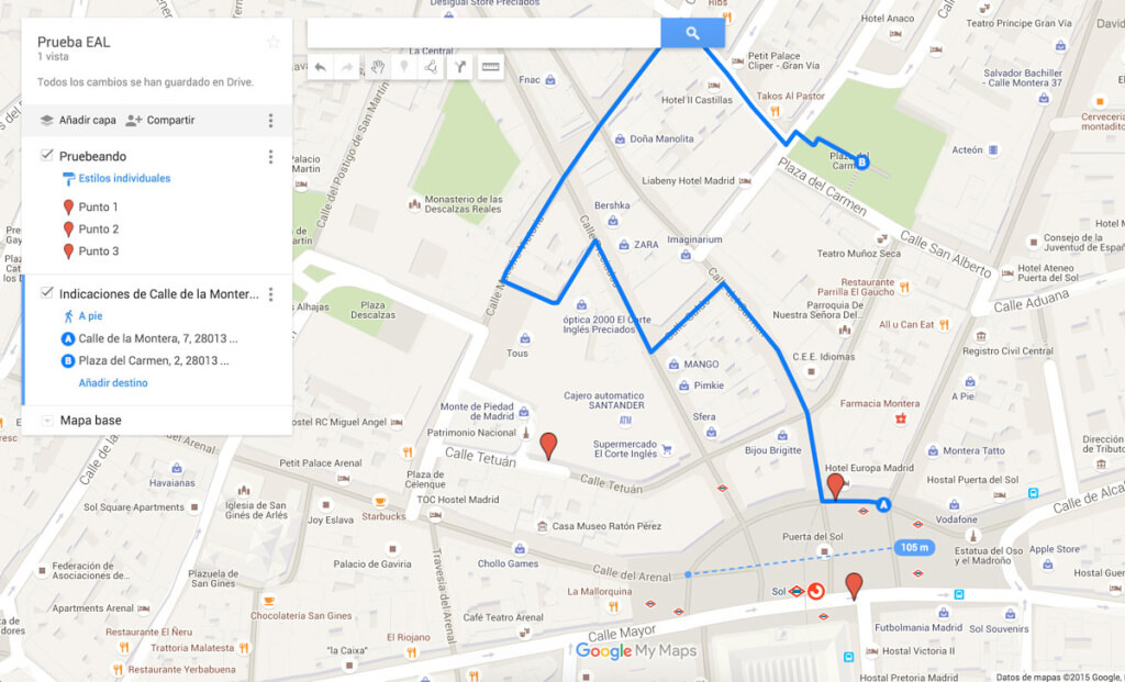 2. Crea tu propio mapa de Google