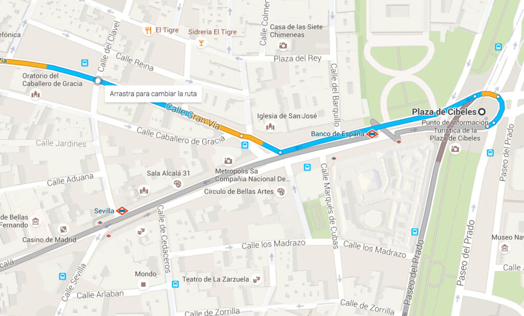 20. Cambia de rutas en Google Maps