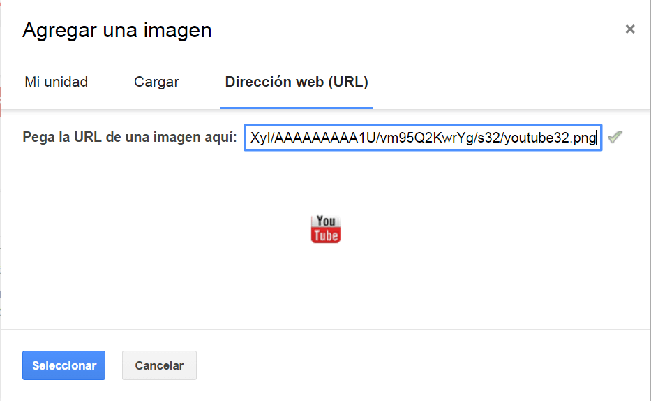 6. Insertar imágen por URL