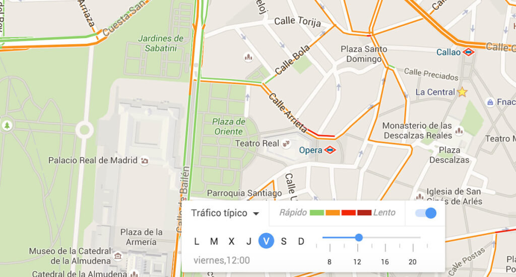 9.Visualizar el tráfico en las rutas