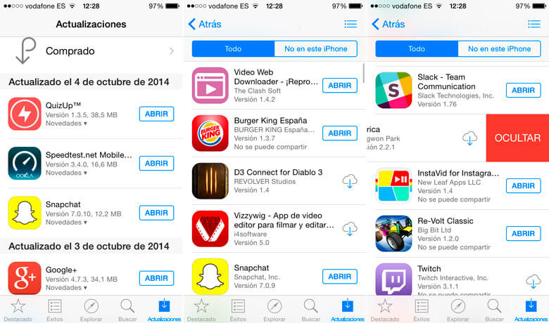 Ver aplicaciones desde App Store