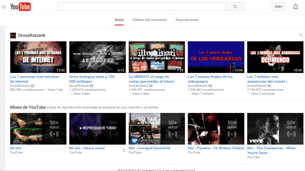 1. Abrir Youtube