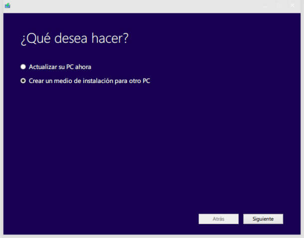 1. crear un medio de isntalación para otro PC