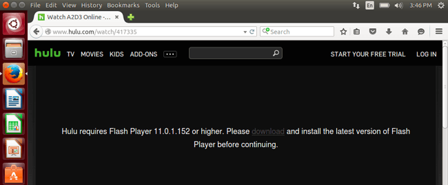 Hulu Firefox Adobe Flash2