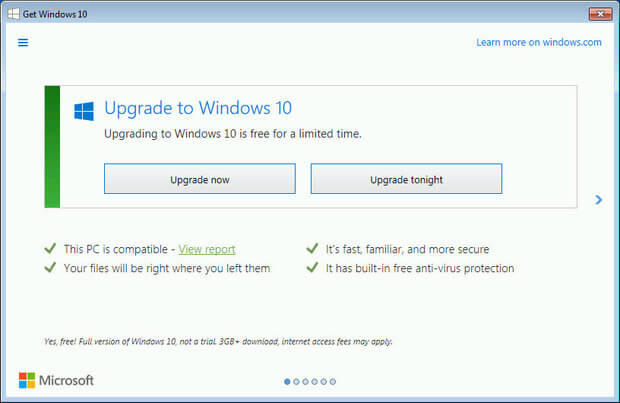 Microsoft quiere que todos usen W10