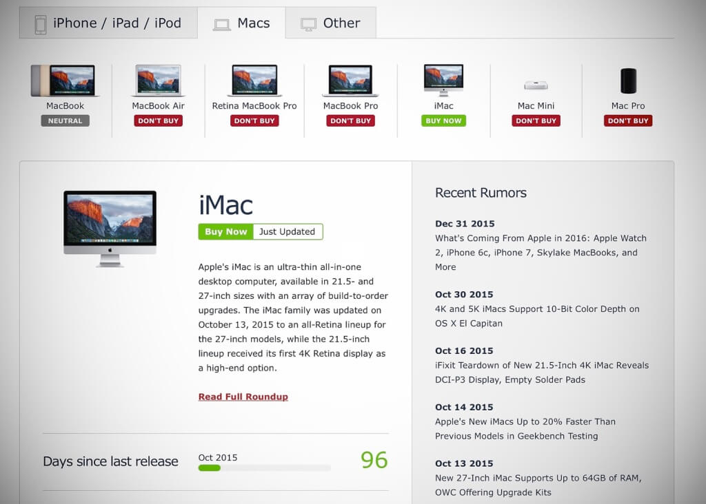 iMac Rumores