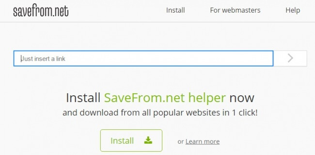 se le recomienda utilizar Save From Net